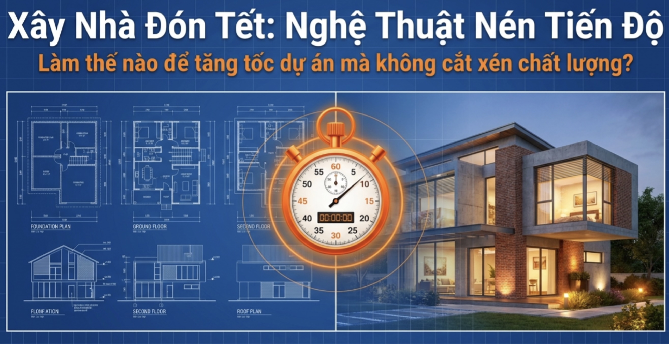 Xây nhà đón Tết: Nghệ thuật nén tiến độ trong Quản lý xây dựng